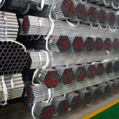 Round Hot Dip Galvanized Steel Pipe Seamless Type High Precision For Boiler